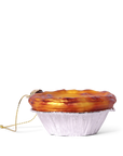 Pastel De Nata Glass Decoration, 7cm