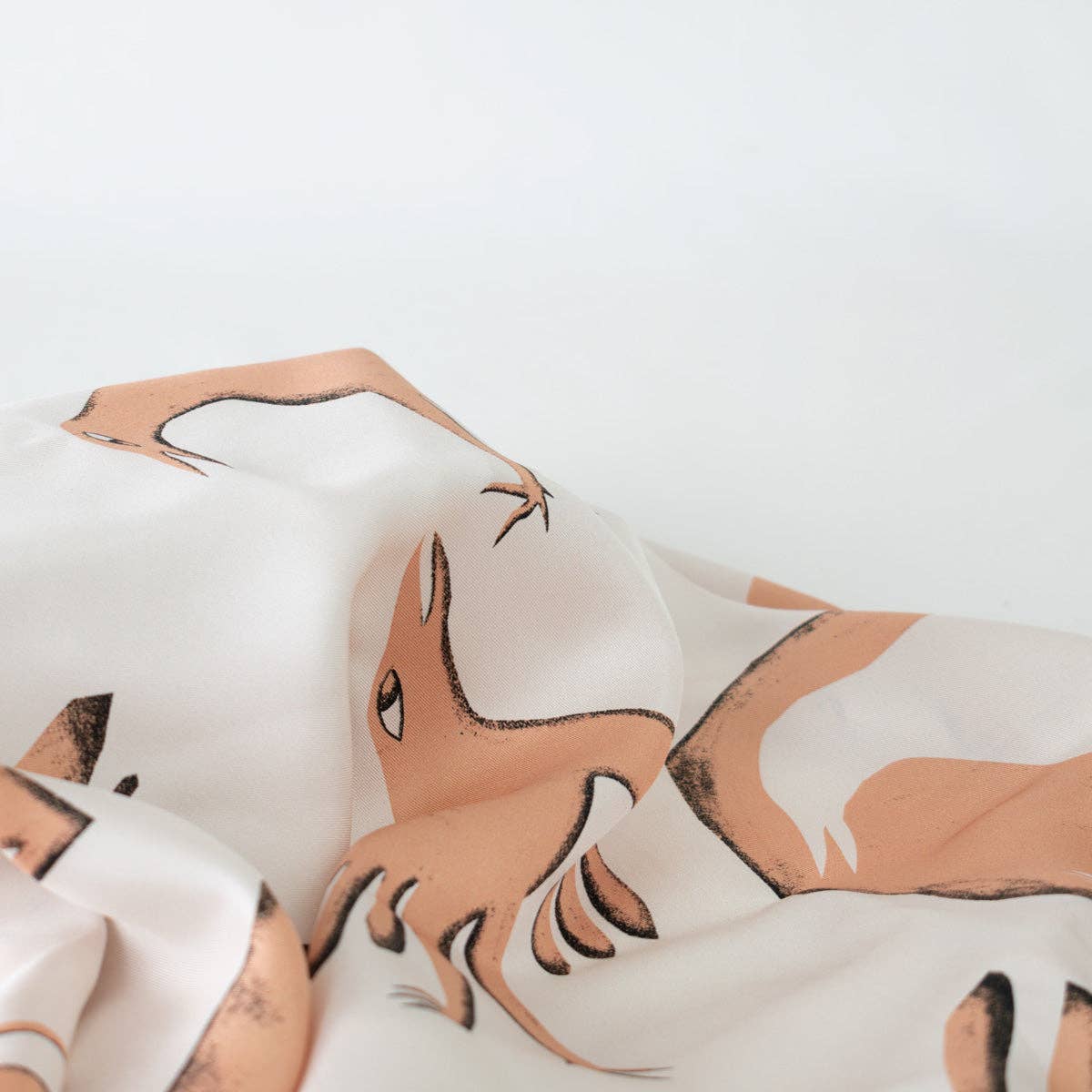 Modern Abstract Art Birds 100% Silk Scarf