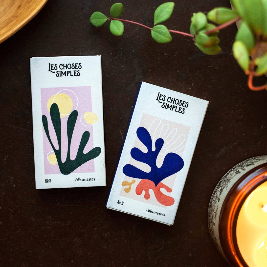 Long Candle Matches -Mediterranean blue