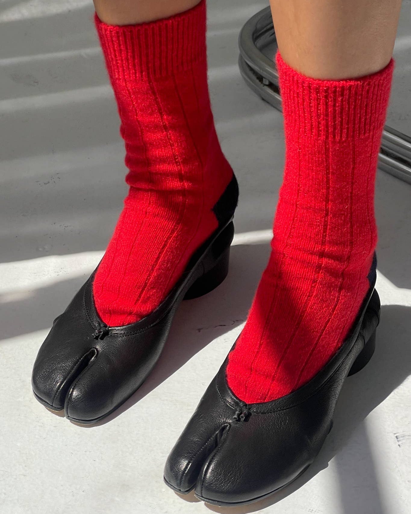 Classic Cashmere Socks: Poppy Red