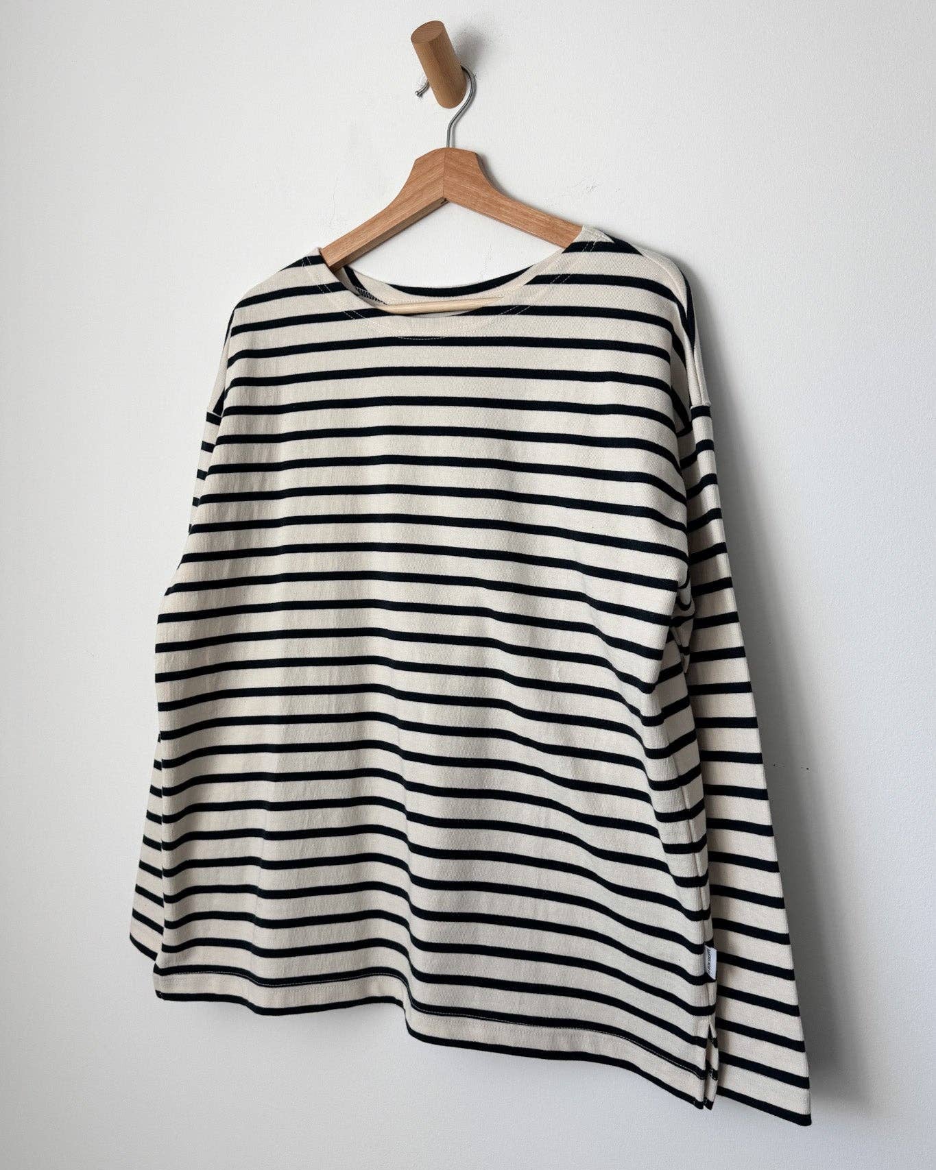Marseille Boat Neck Top: Navy Stripe