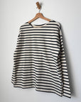 Marseille Boat Neck Top: Navy Stripe