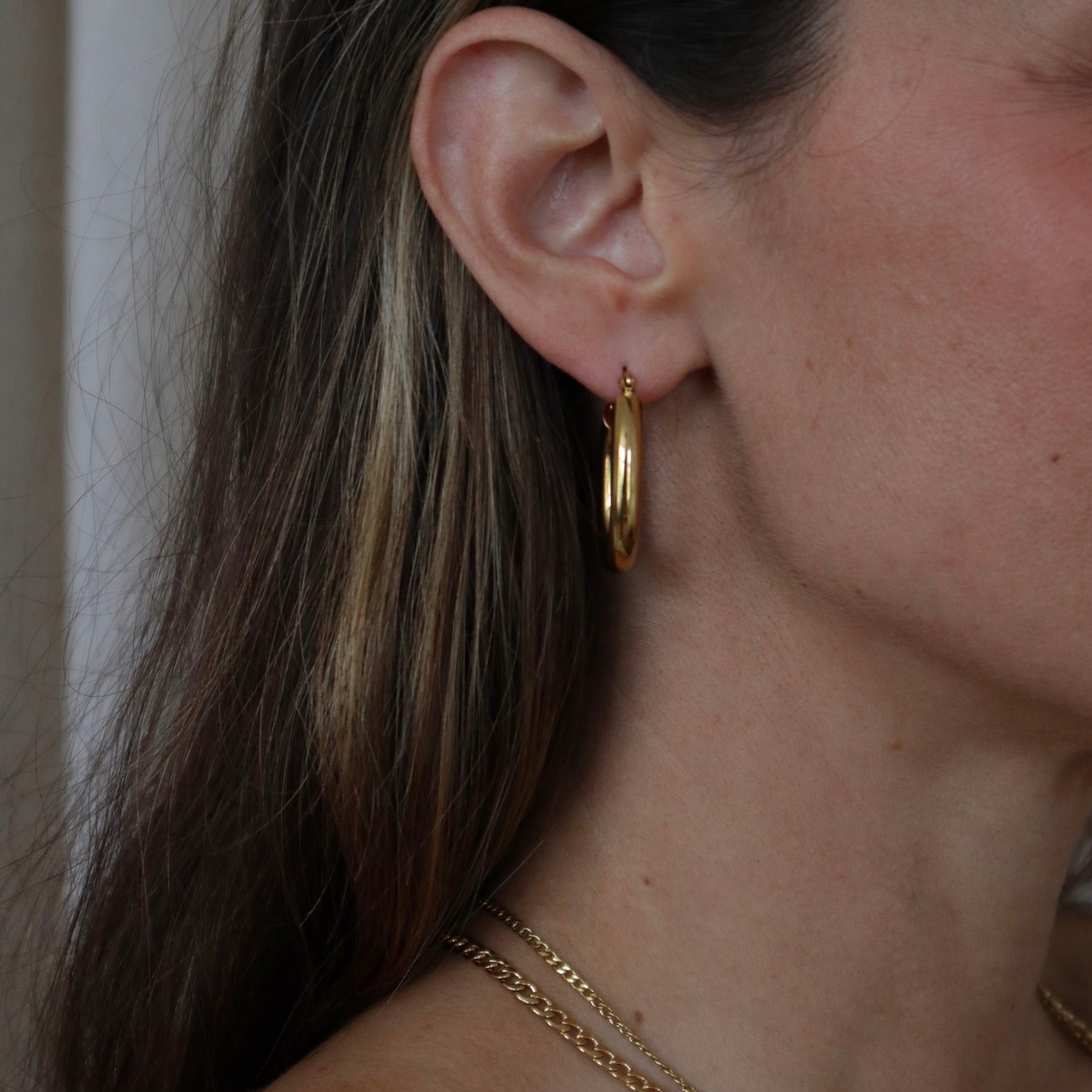 Cliff Hoop Earrings Large