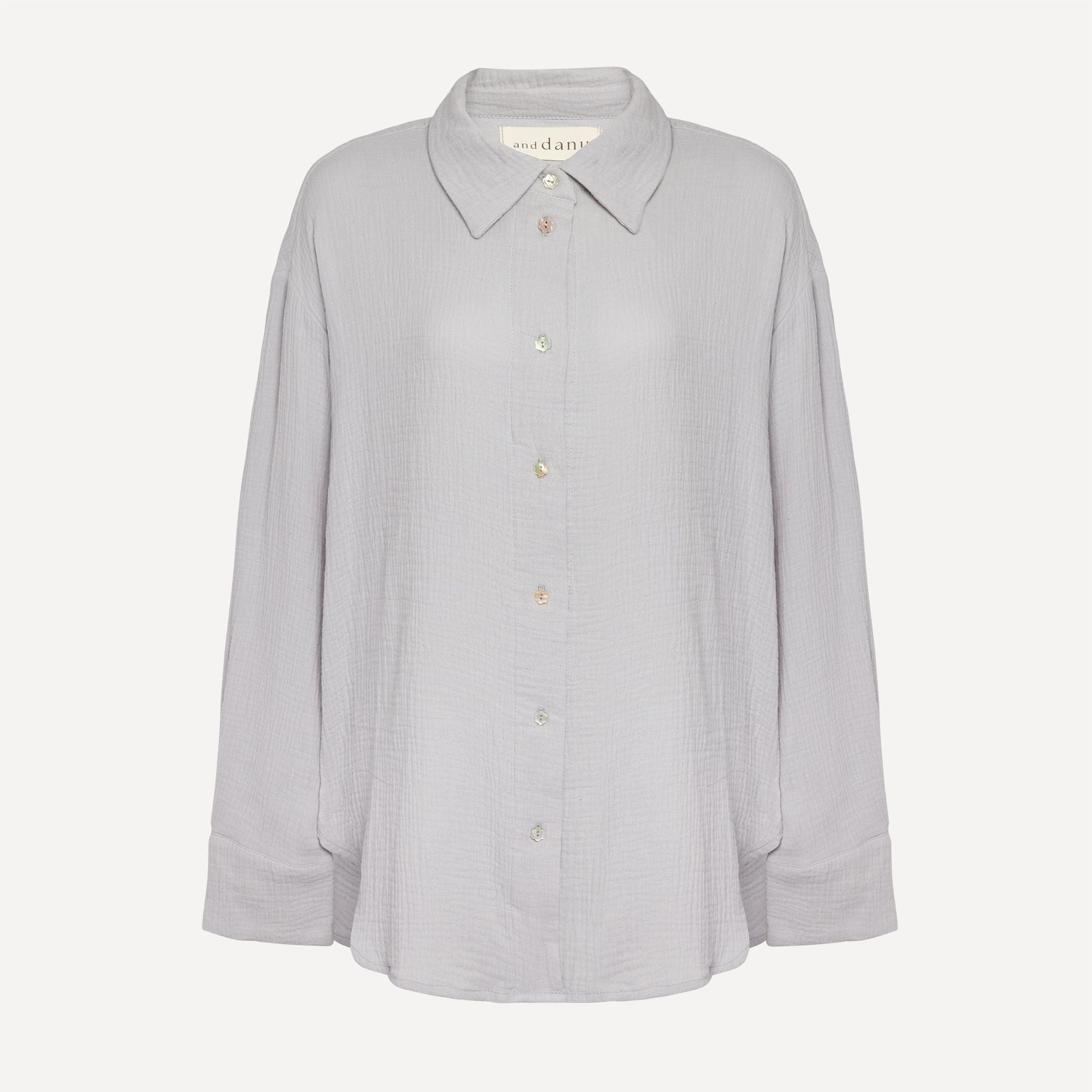 Theo Shirt Light Blue Muslin