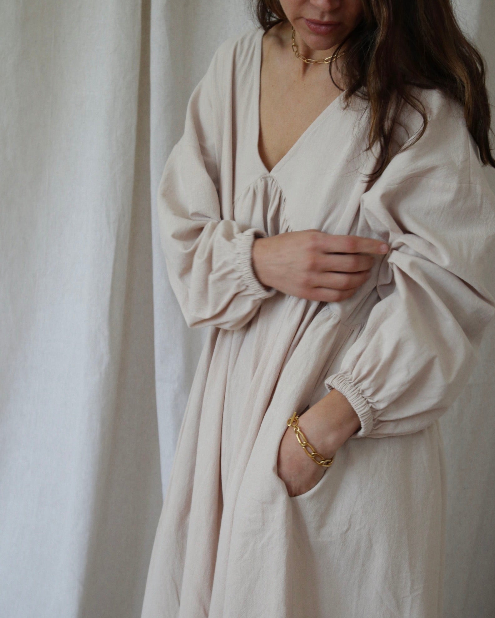 Mally Dress - Sand