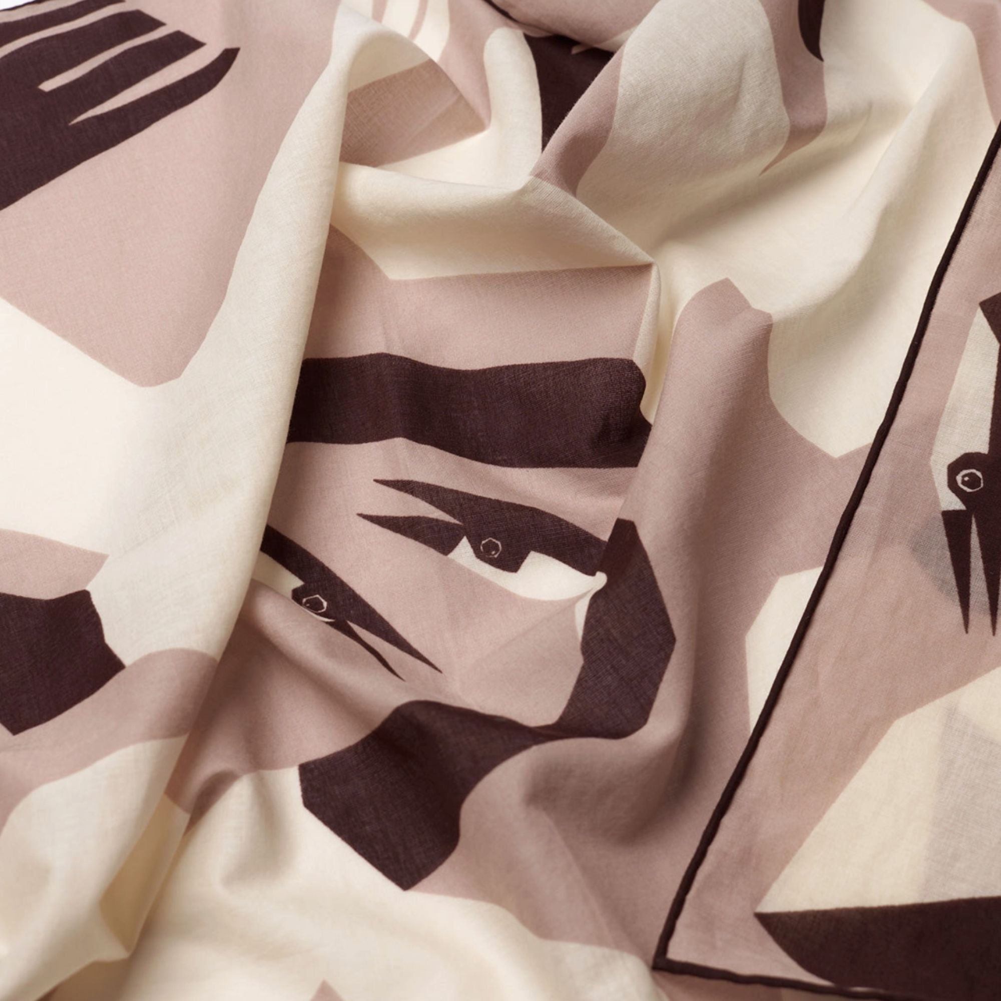 Crane Cotton Scarf