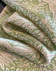 Green Floral Silk Scarf