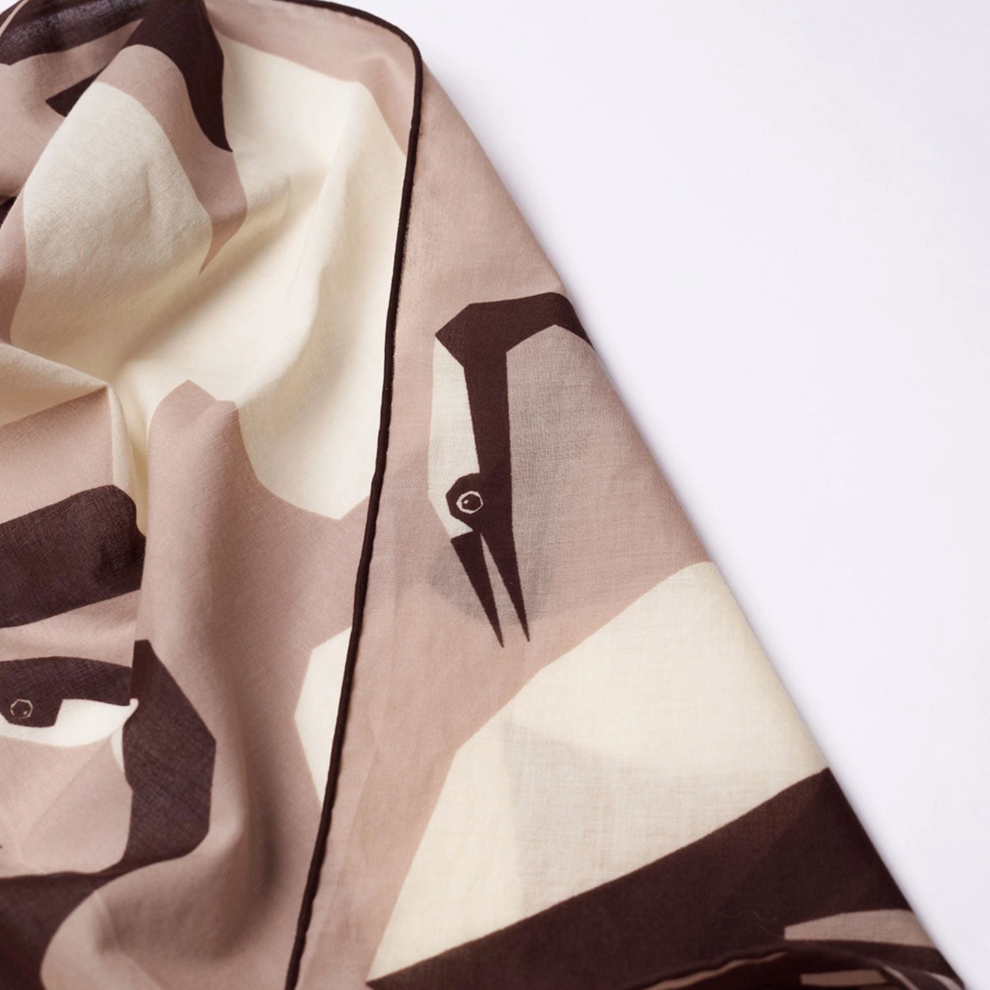 Crane Cotton Scarf