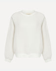 Izzy Sweatshirt - Waffle Cotton White