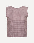 Zaza Top - Brown Gingham (Cotton)