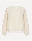 Izzy Sweatshirt Waffle Cotton Blush w/ Contrast Cuffs