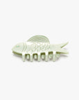 Jade Green Fish Mini Acetate Hair Claw Clip Opal Rhinestones