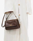 Envelope Shoulder Bag: Brown