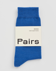Strong Blue Merino Socks: Strong Blue