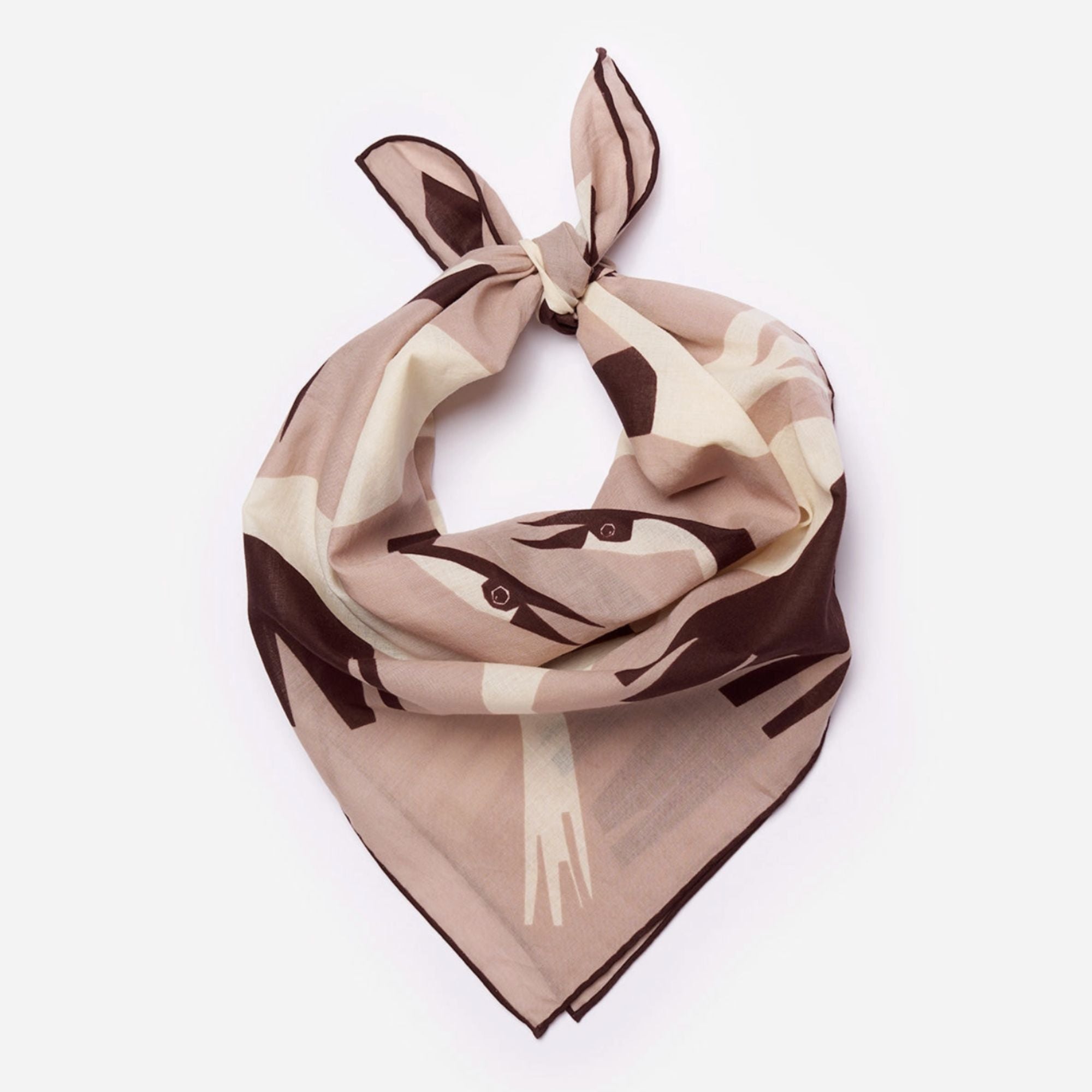 Crane Cotton Scarf