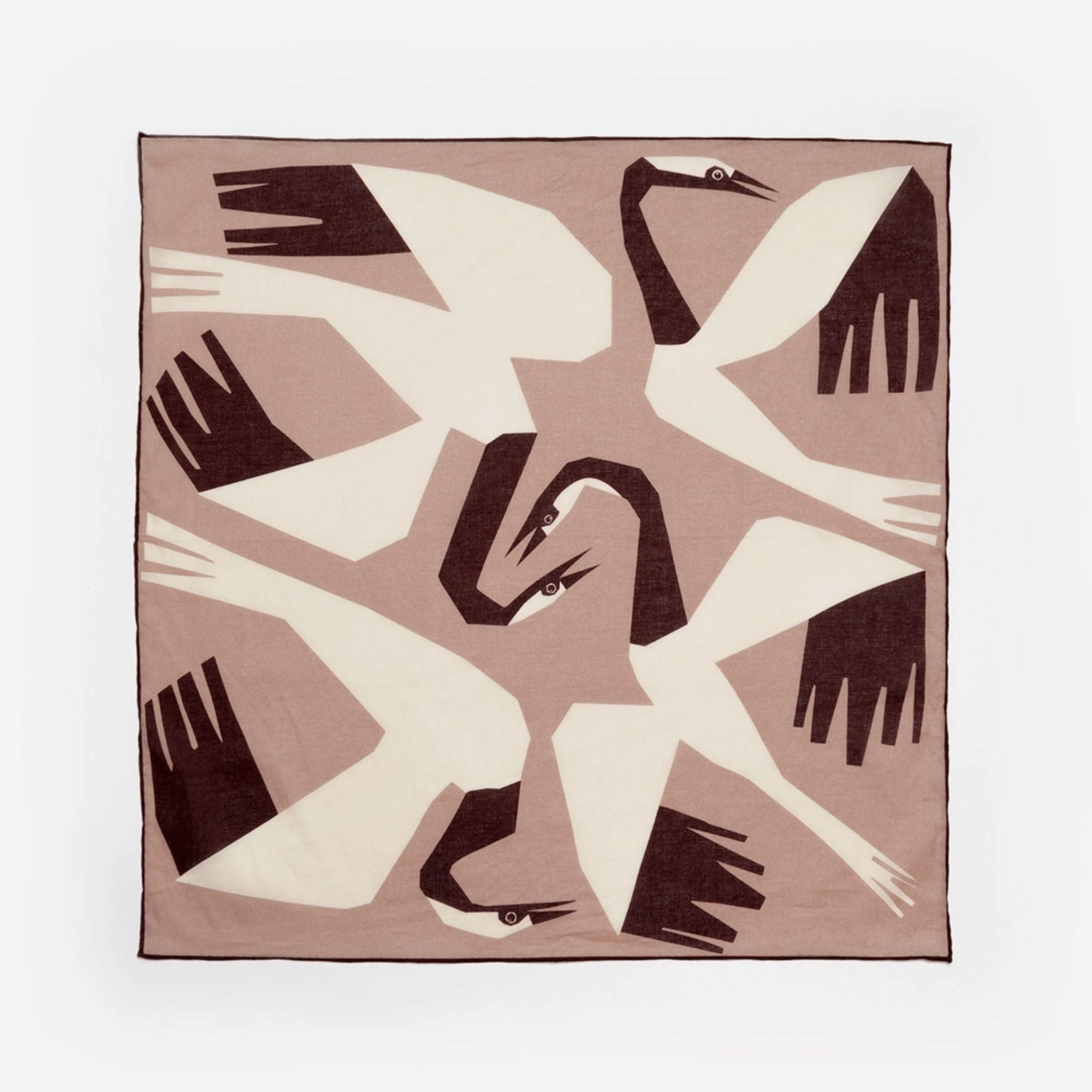 Crane Cotton Scarf