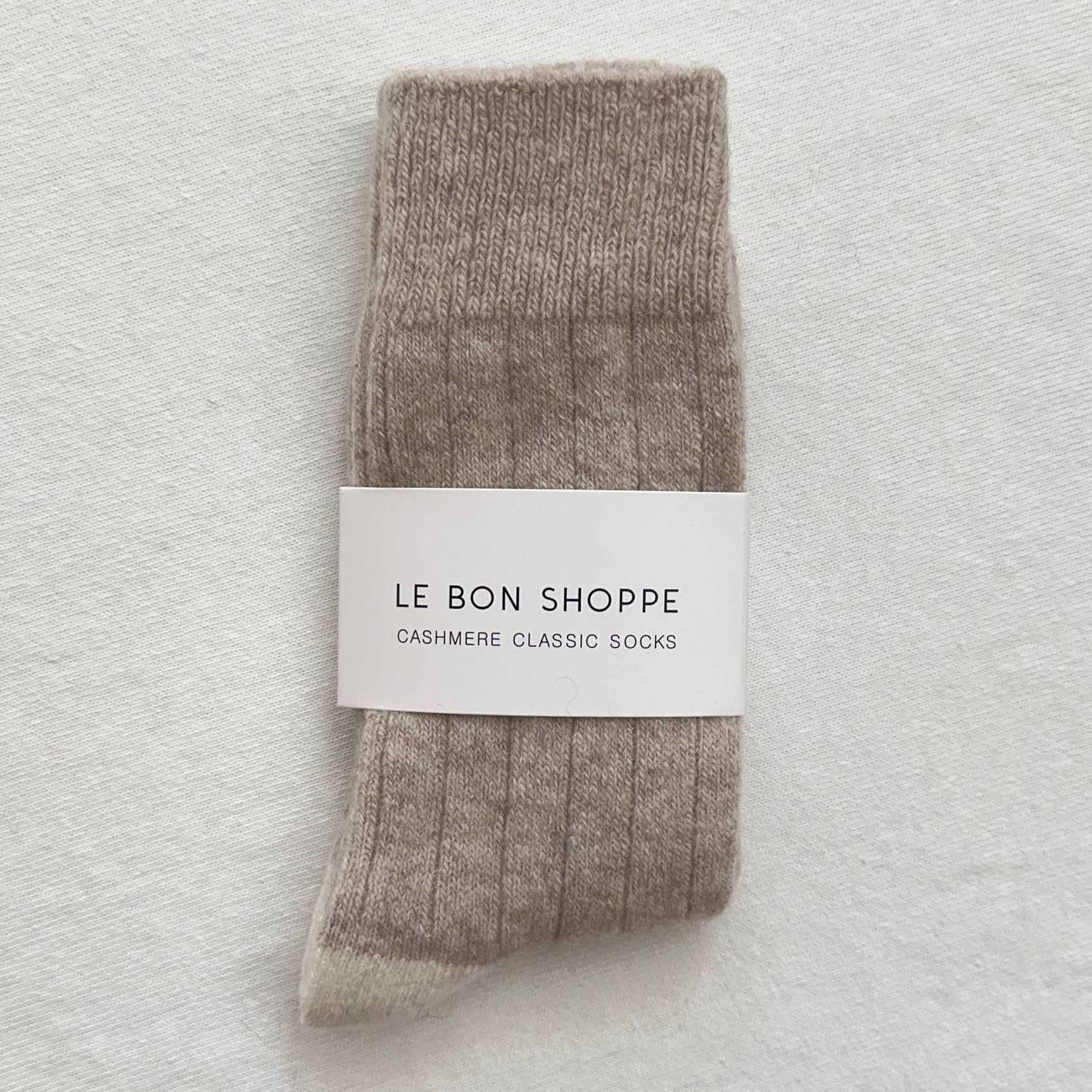 Classic Cashmere Socks: Fawn