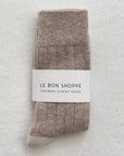 Classic Cashmere Socks: Fawn