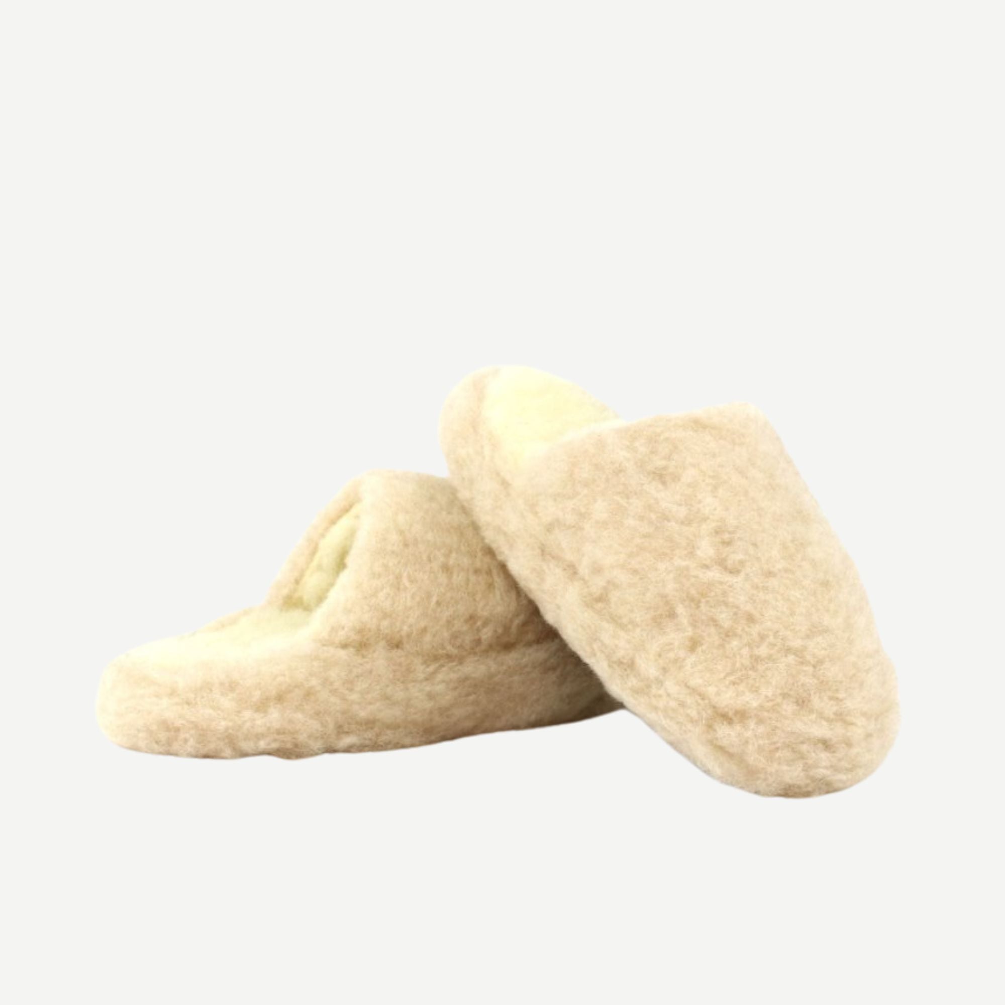 Mule Slippers - Beige