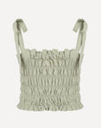 Nancy Top - Sage (stone washed linen)