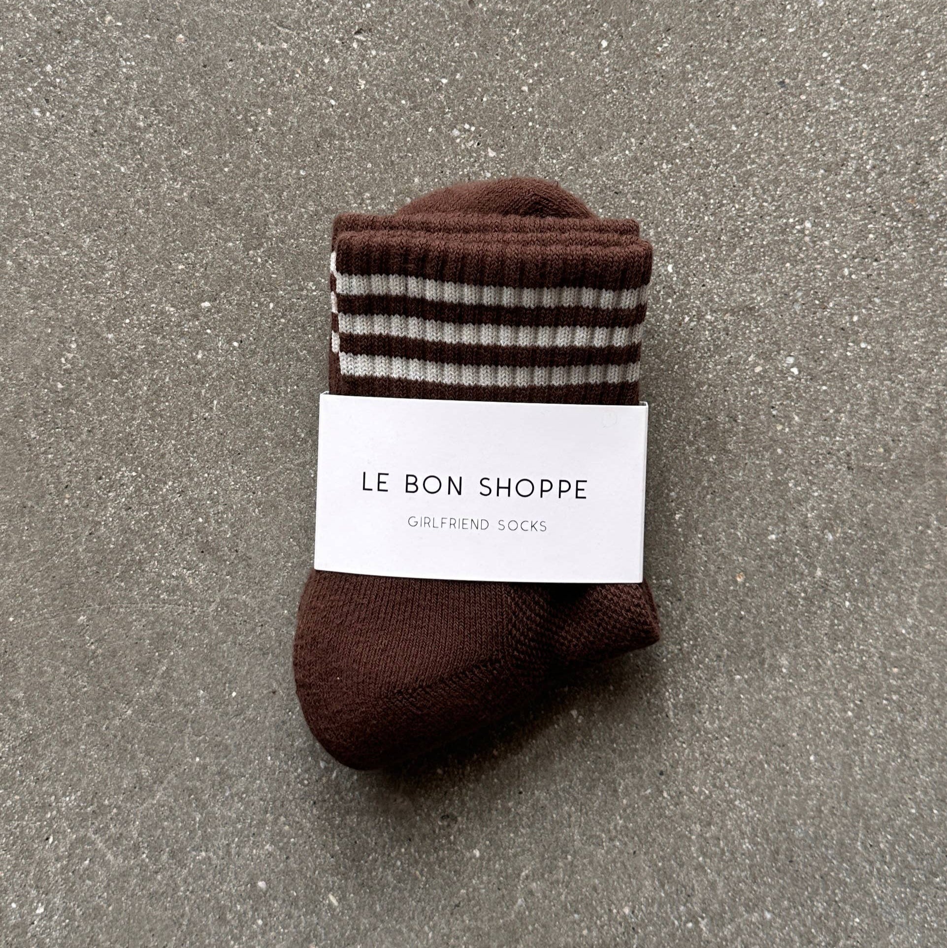 Girlfriend Socks: Mahogany