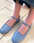 Her Socks Combed Cotton Rib Desert Rose