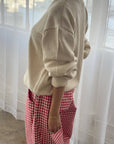 Gabby Cotton Sweater: Naturel