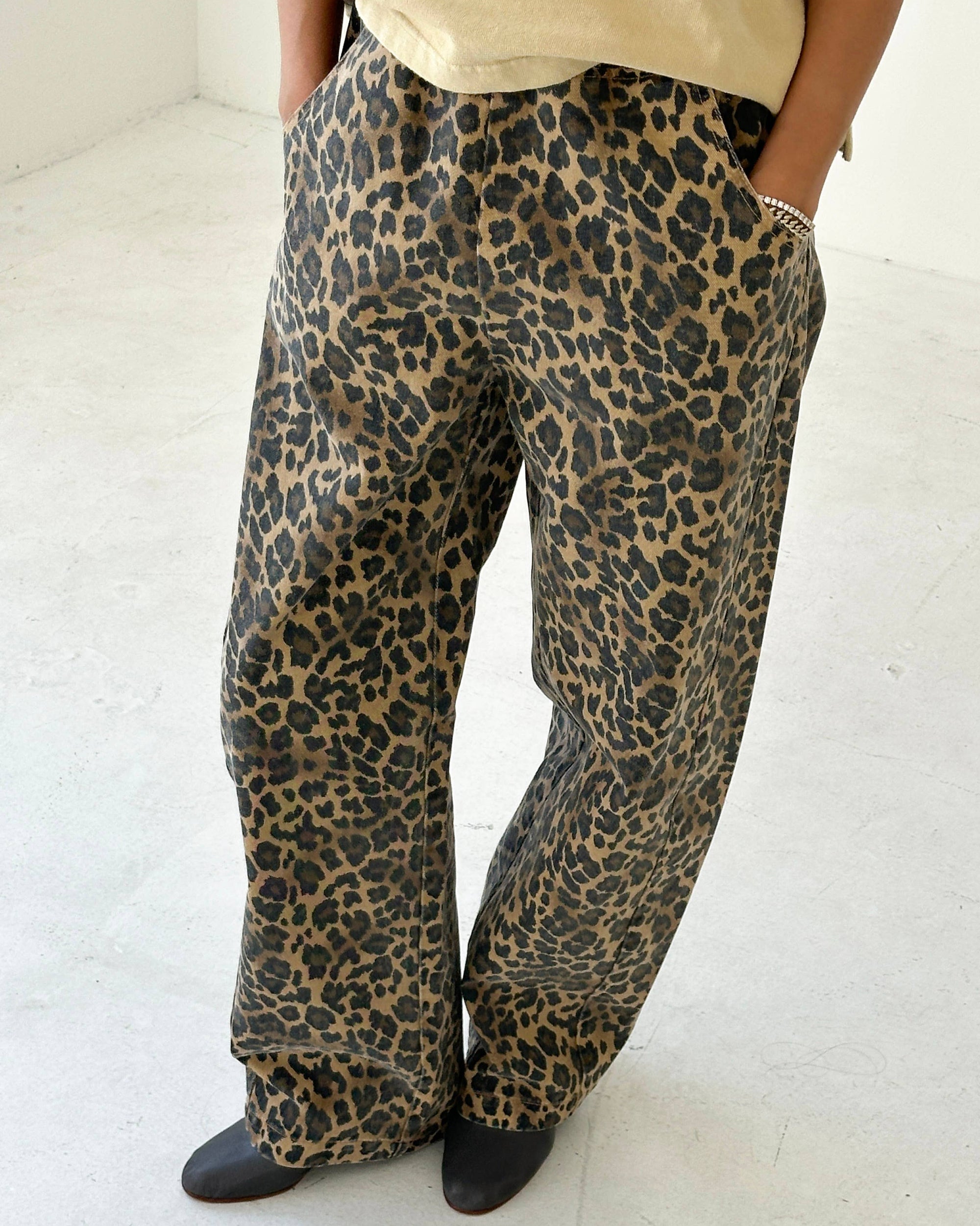 Long Arc Pants (2S-2M-2L): LEOPARD