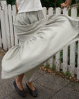 Zaza Skirt - Sage (Stonewashed Linen)