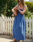Nancy Dress - Cornflower (Washed Cotton)
