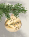 Winter Foliage Glass Bauble