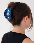 Hand Drawn Star Medium Hair Claw Clip