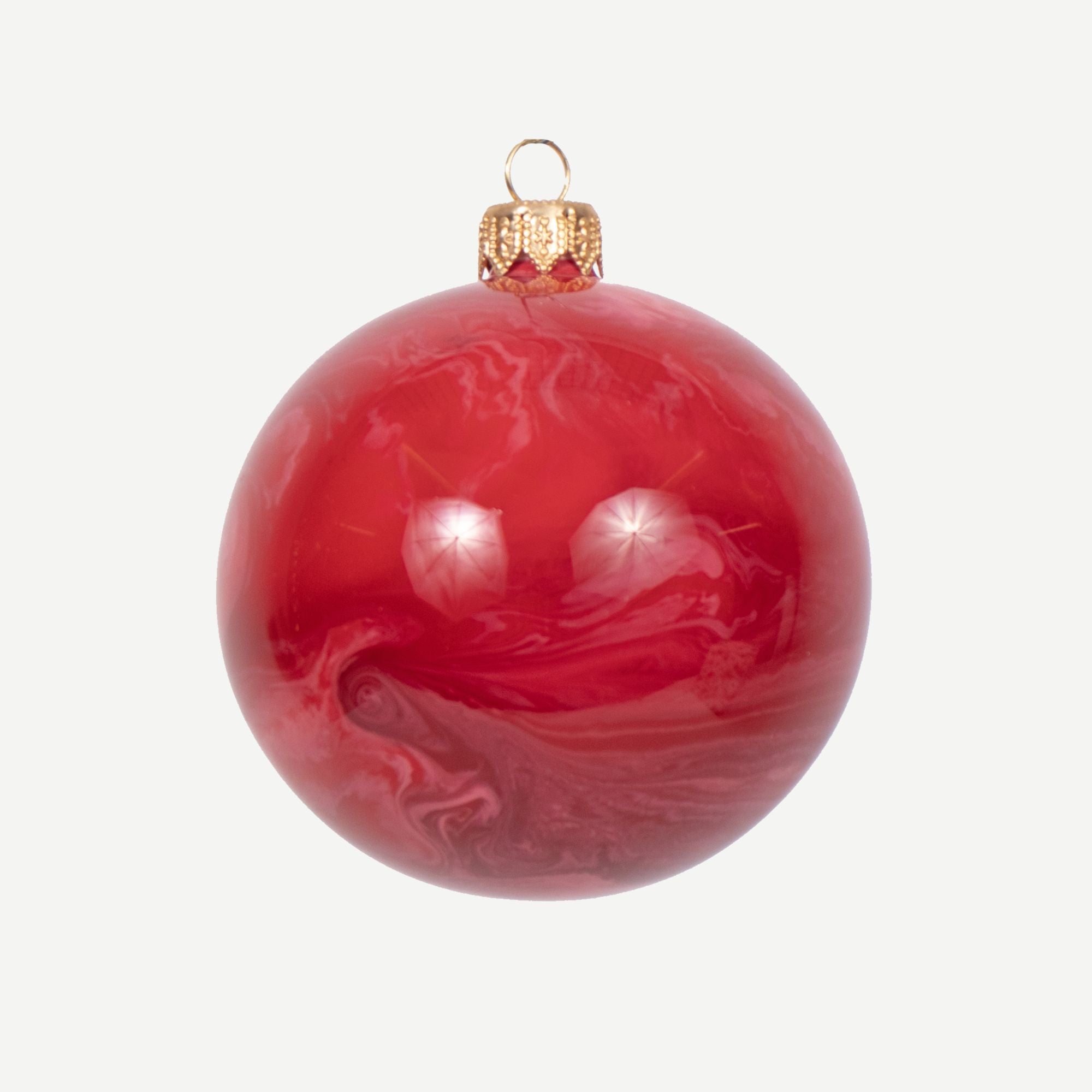 Molten Glass Christmas Bauble - Jasper