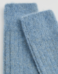 Lido Blue Ultra Soft Alpaca Ribbed Bed Socks