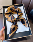 Leopard Printed Silk Scarf