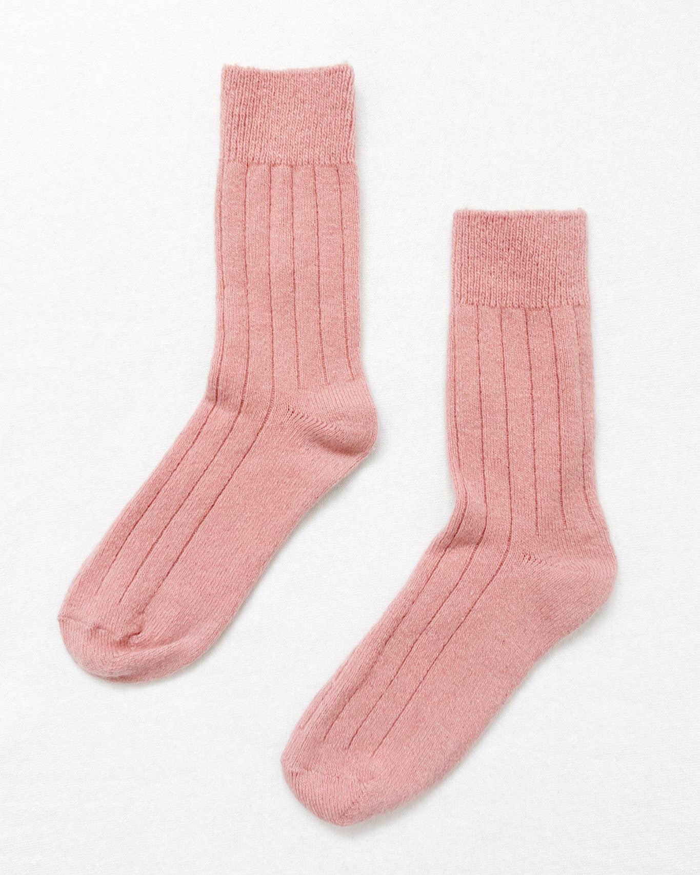 Classic Cashmere Socks: Rose Petal