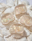 Siren Sea Shell Opal Acetate Mini Hair Claw for a Mermaid