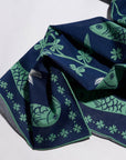 Lucky Jade Fish 100% Cotton Hand Printed Square Bandana