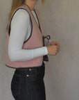 Gilet/Waistcoat - Pink Wool