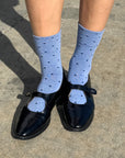 Patterned Sneaker Socks: POLKA DOT - BLUE/NAVY