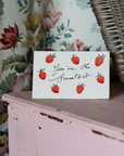 'you're the Sweetest' Strawberries Card