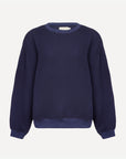 Izzy Sweatshirt Waffle Cotton Navy