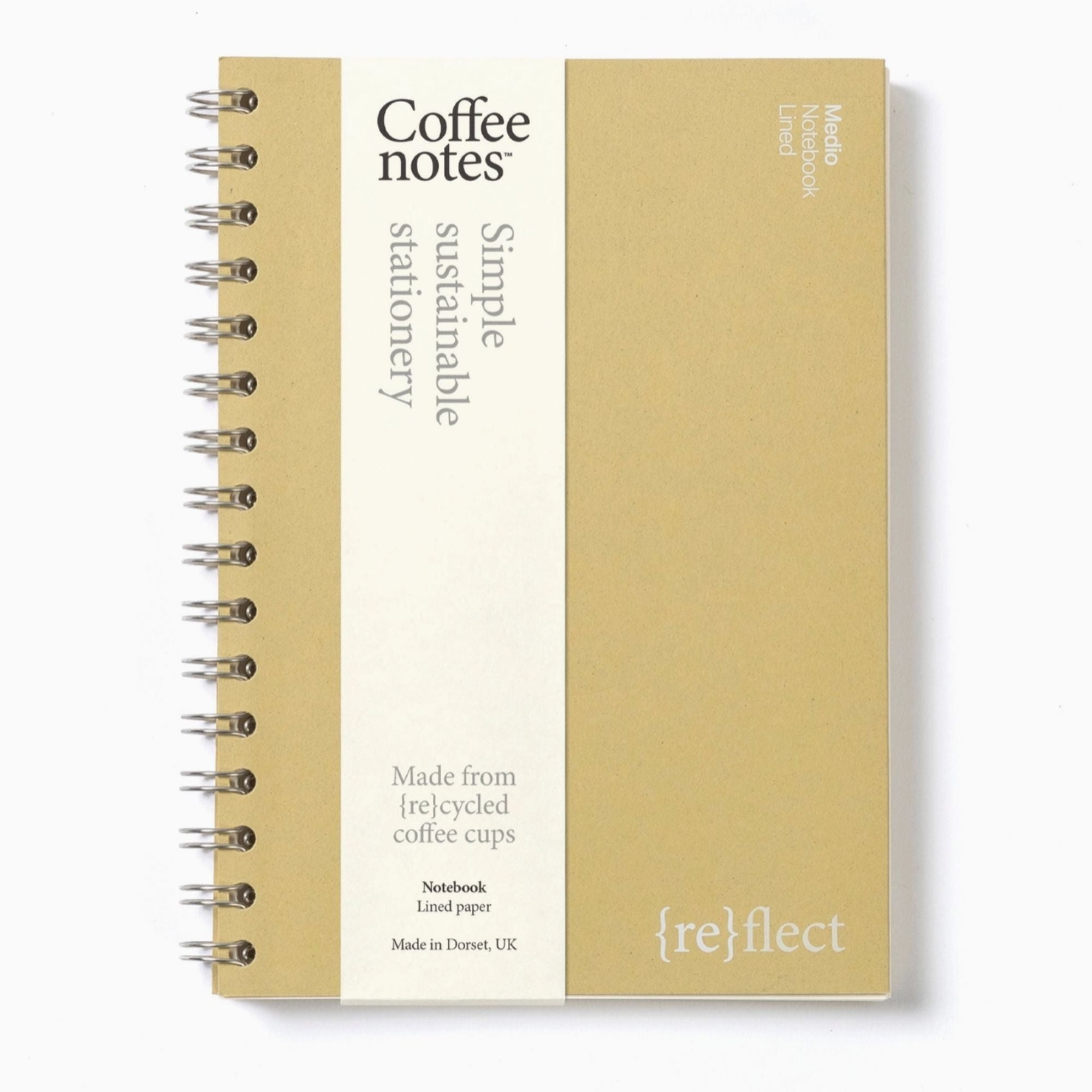 Nut Wirebound Notebook Olive Medio