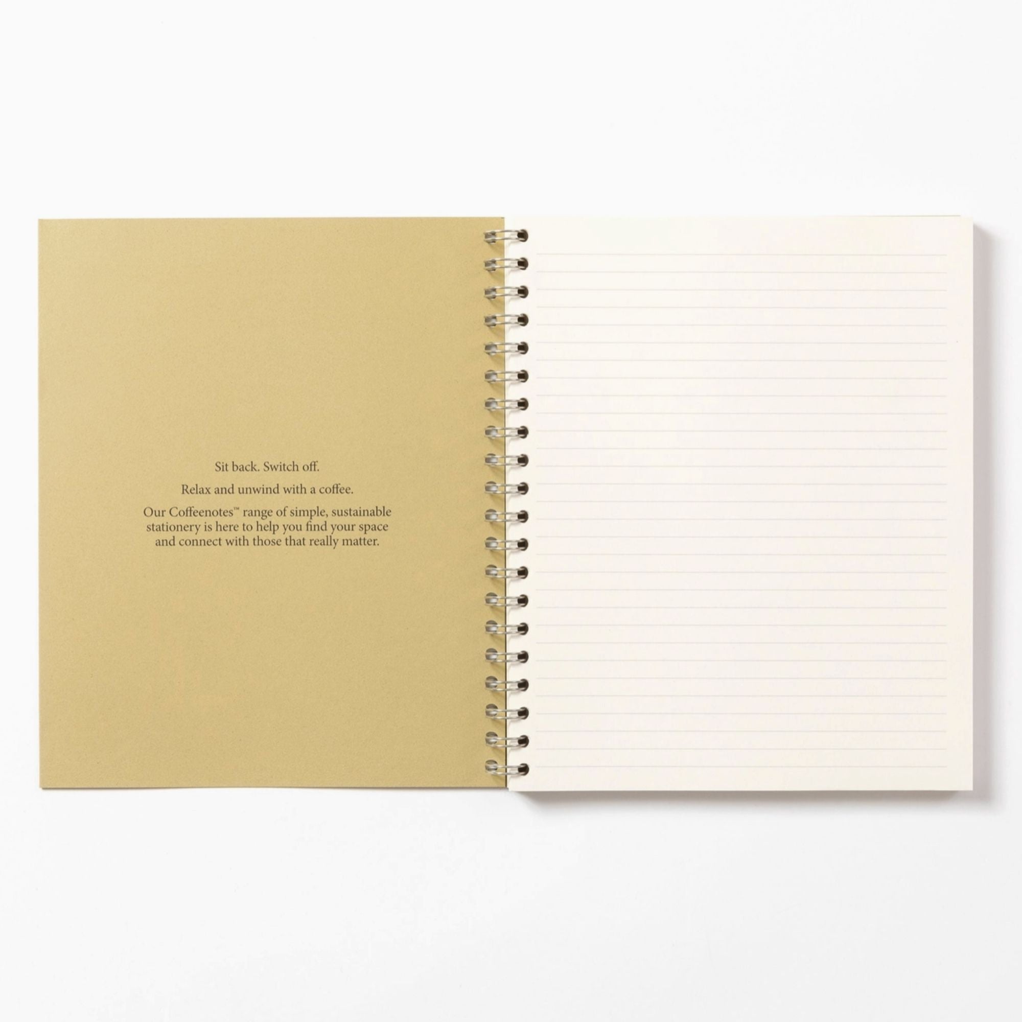 Nut Wirebound Notebook Olive Medio