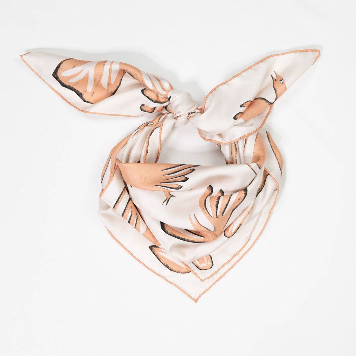 Modern Abstract Art Birds 100% Silk Scarf