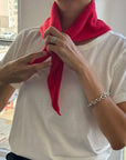 Cashmere Bandana: Red