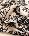 Forest Print Large Satin Scarf