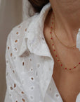Sand Necklace - Red