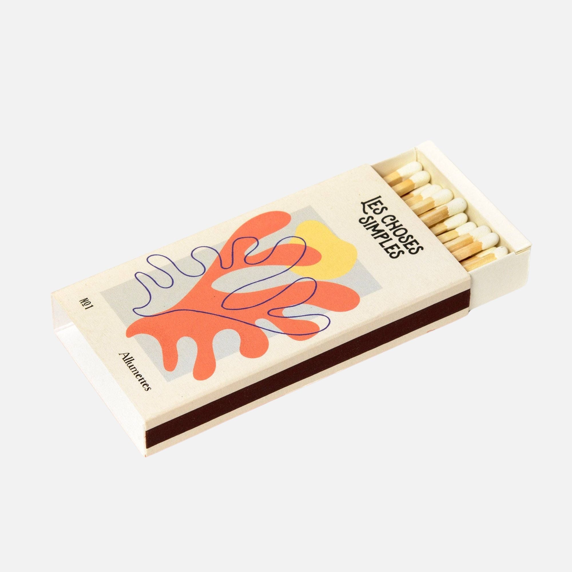 Long Candle Matches -Mediterranean Coral