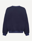 Izzy Sweatshirt Waffle Cotton Navy